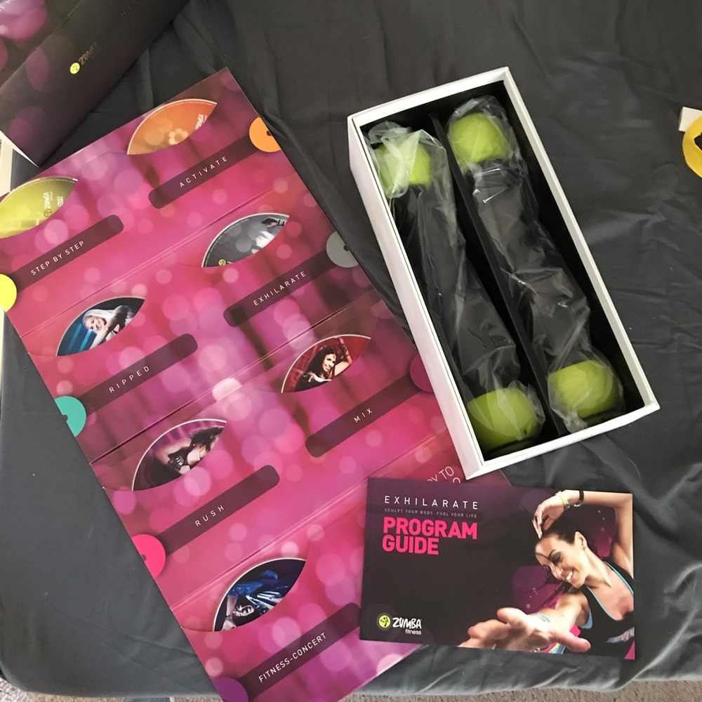 Zumba Exhilarate workout DVD's